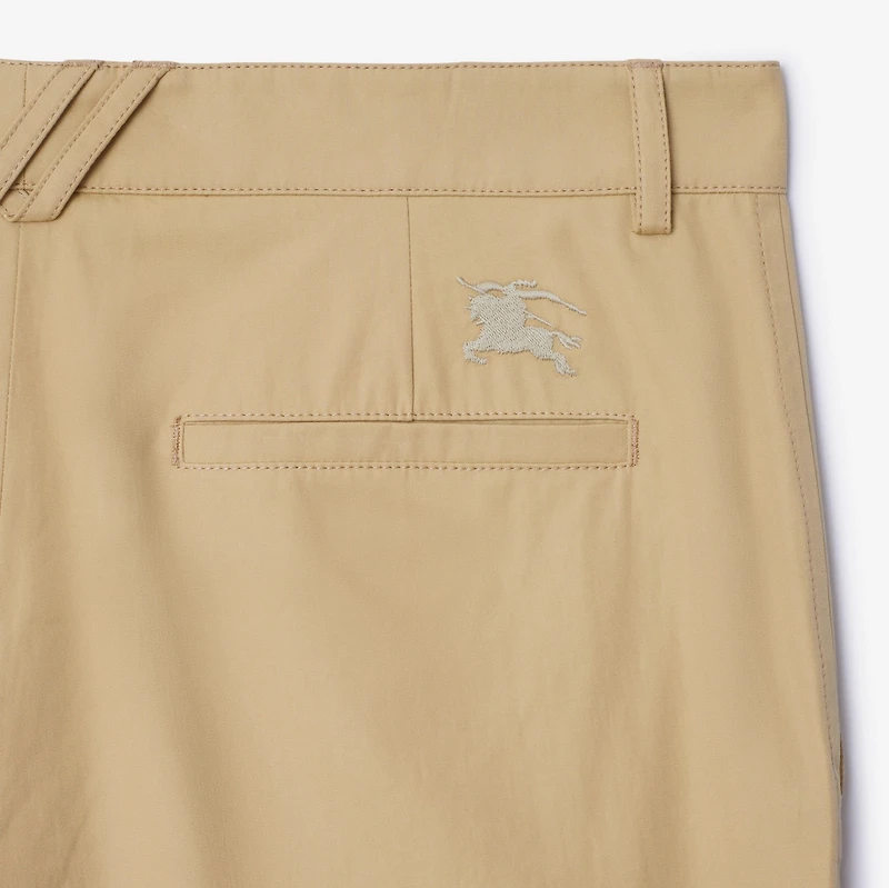 Cotton Trousers in Flax - Men | Burberry® Official