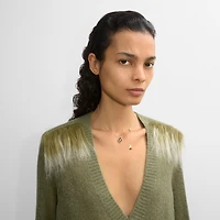 Onyx Shield Pendant Necklace in Gold/black/clear - Women | Burberry® Official