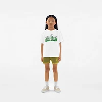 Daisy Logo Cotton T-shirt in White | Burberry® Official