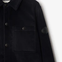 Corduroy Overshirt in Twilight blue - Men | Burberry® Official