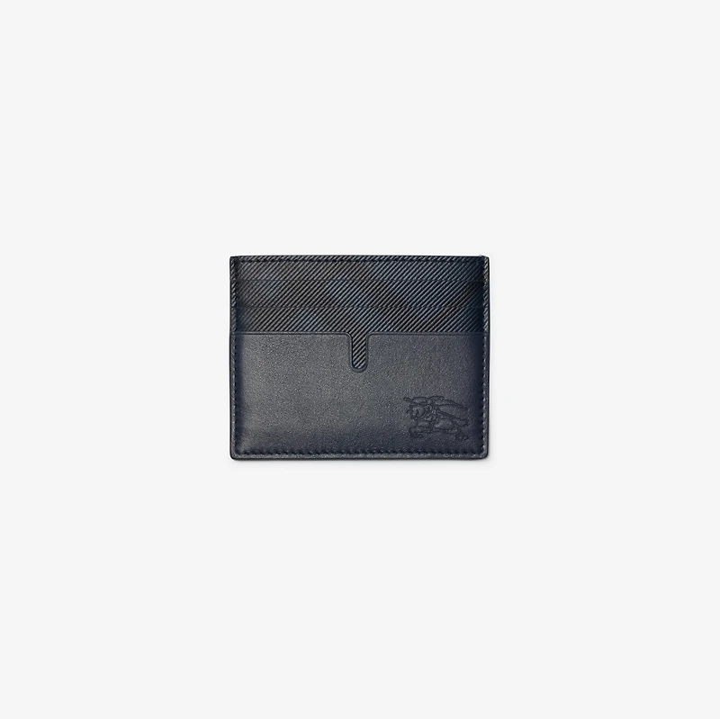 Tall Pop Check Card Case in Midnight blue - Men | Burberry® Official