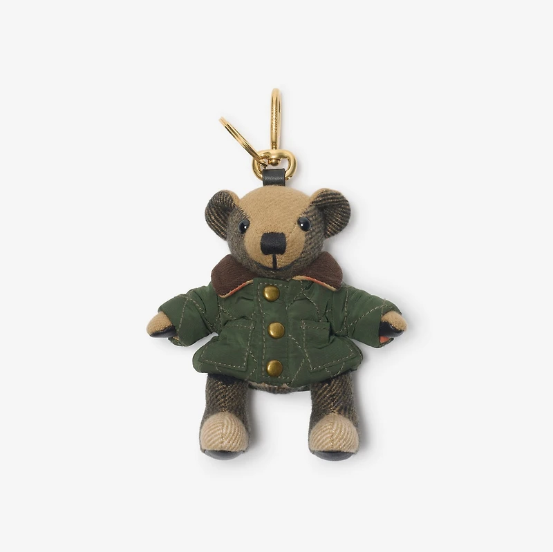 Thomas Bear Charm in Shale green - Women | Burberry® Official