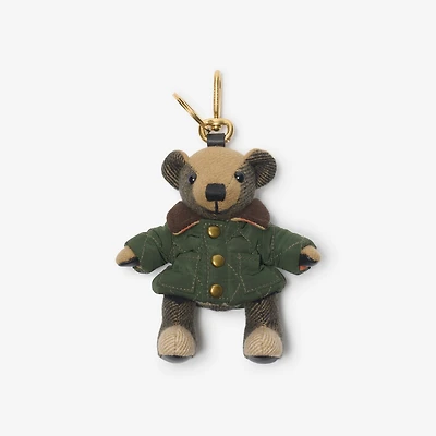 Thomas Bear Charm in Shale green - Women | Burberry® Official