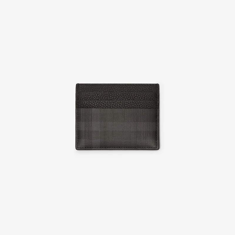 City Check Card Case in Iron grey - Men, Cotton, Technical | Burberry® Official