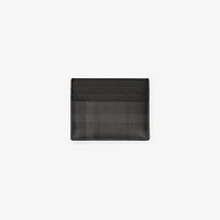 City Check Card Case in Iron grey - Men, Cotton, Technical | Burberry® Official