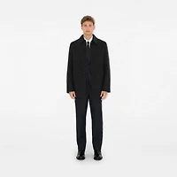 Short Wool Car Coat in Charcoal grey - Men | Burberry® Official