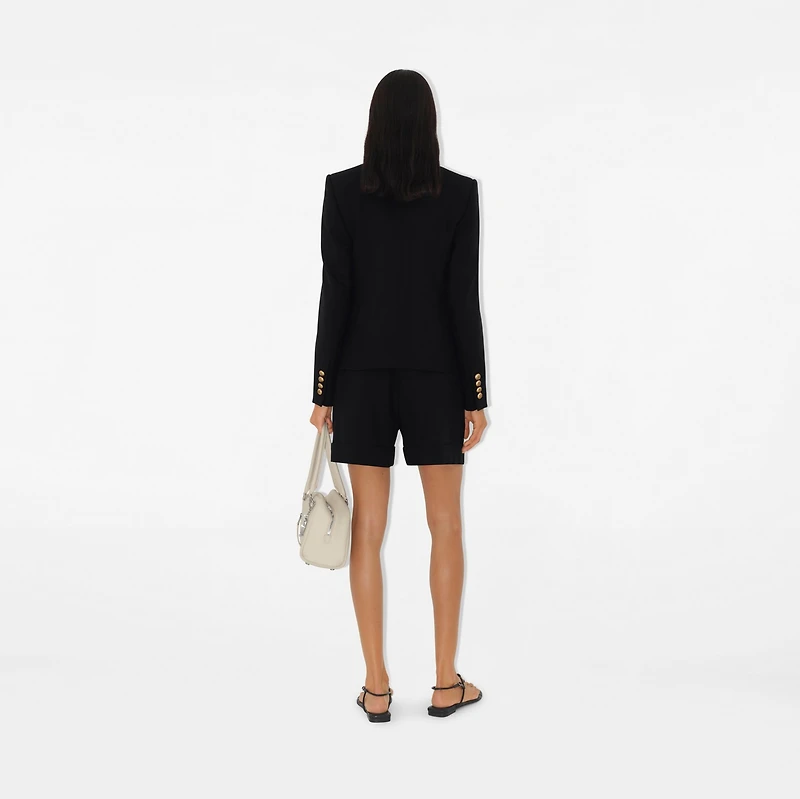 Wool Tailored Jacket in Black - Women | Burberry® Official