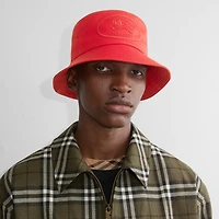 Knight Stamp Gabardine Bucket Hat in Currant - Men | Burberry® Official