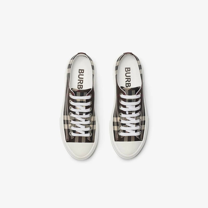 Check Sneakers in Mahogany - Women | Burberry® Official