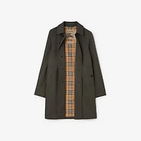 Mid-length Tropical Gabardine Camden Car Coat in Graphite grey - Men | Burberry® Official