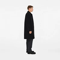 Long Gabardine Car Coat in Black - Men, Cotton | Burberry® Official