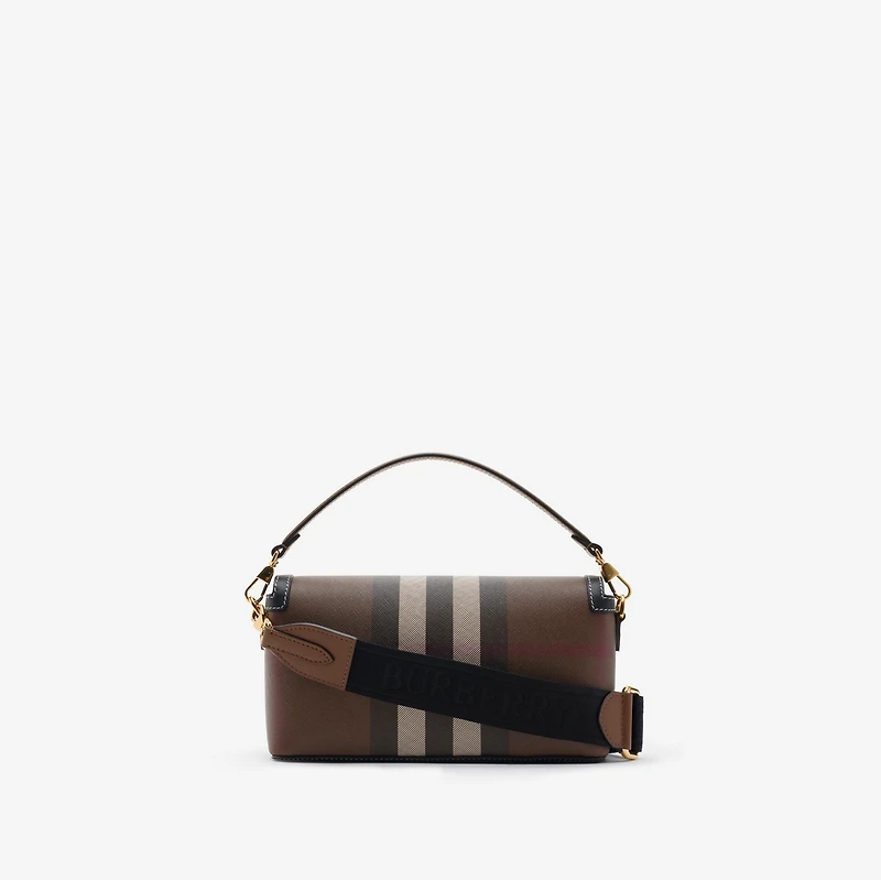 Top Handle Note Bag in Dark birch brown - Women | Burberry® Official