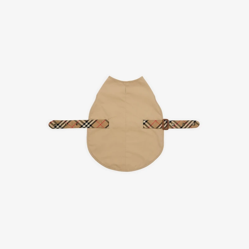 Gabardine Dog Coat in Honey/sand beige | Burberry® Official