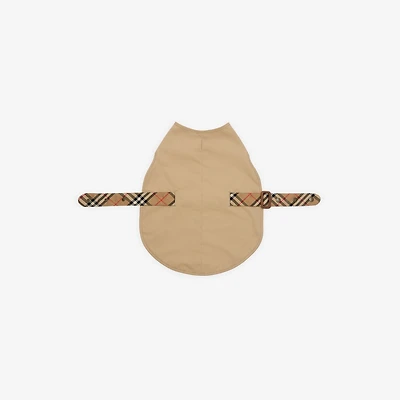 Gabardine Dog Coat in Honey/sand beige | Burberry® Official