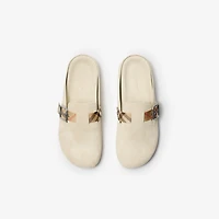 Suede Urchin Clogs in Bake - Women | Burberry® Official