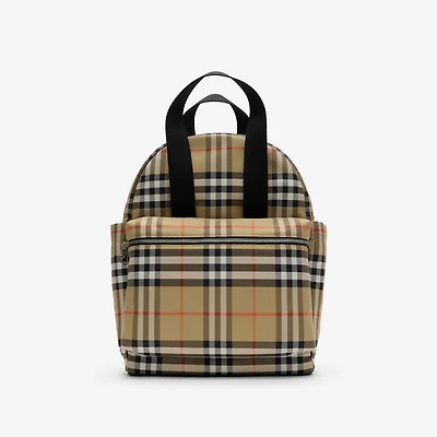 Check Baby Changing Backpack in Sand - Children | Burberry® Official