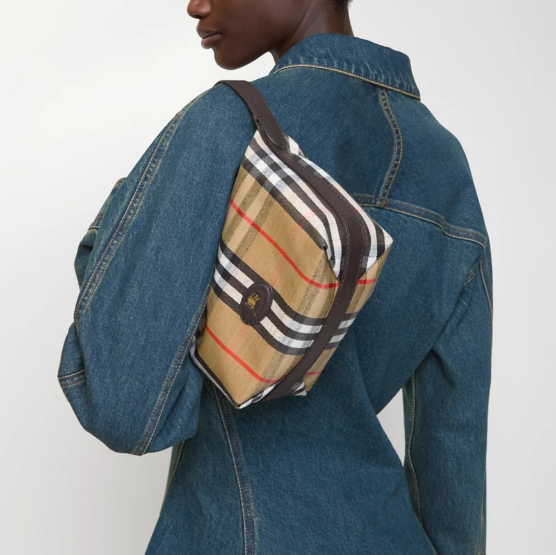 Mini Highlands Duffle Bag in Sand beige - Women | Burberry® Official