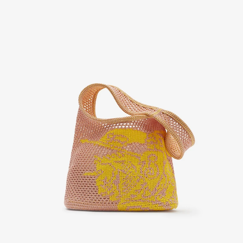 Small EKD Crochet Bag in Pink/yellow - Women, Nylon, Technical | Burberry® Official