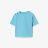 Cotton T-shirt in Lizard | Burberry® Official