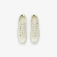 Leather Knight Runner Sneakers​ in Dove beige - Men | Burberry® Official