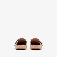 Check Suede Urchin Clogs in Flora - Women | Burberry® Official