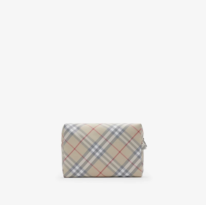 Check Baby Changing Pouch in Pale stone - Children | Burberry® Official