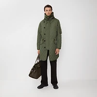 Reissued Quilted Nylon Parka in Khaki green - Men | Burberry® Official