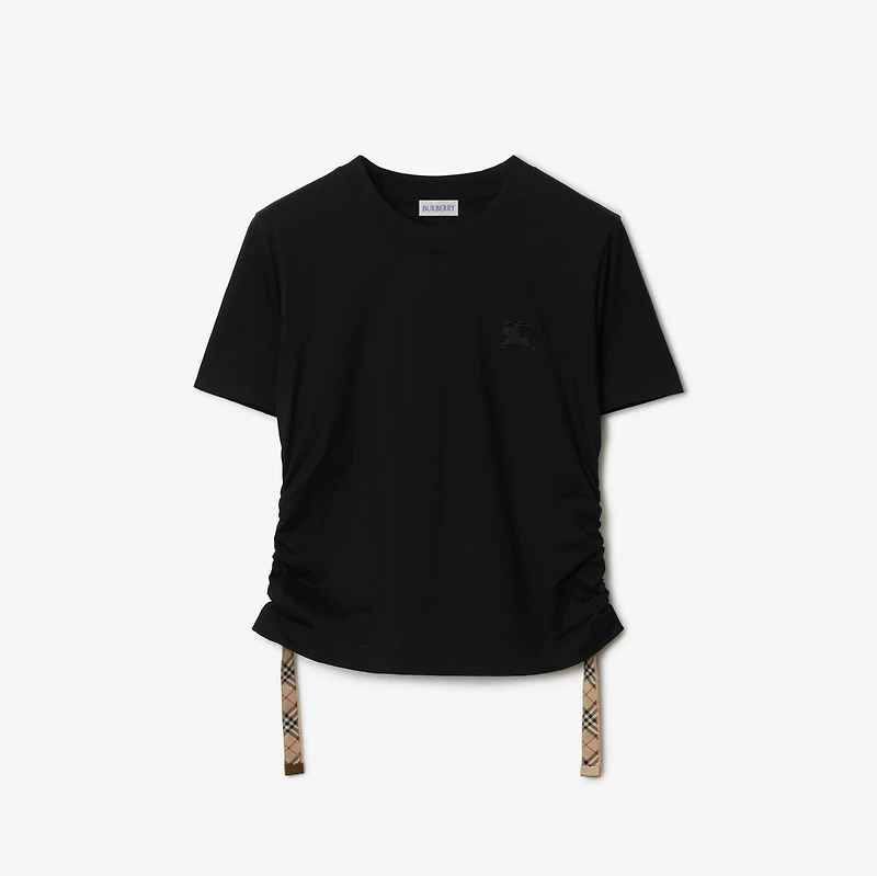 Festival Cotton T-shirt in Black - Women | Burberry® Official