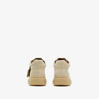 Suede Creeper Mid Shoes in Clay - Men | Burberry® Official