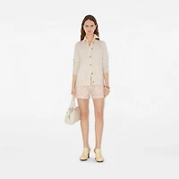 Cashmere Blend Cardigan in Chalk - Women | Burberry® Official