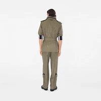 Check Wool Trousers in Loch/bliss - Men | Burberry® Official