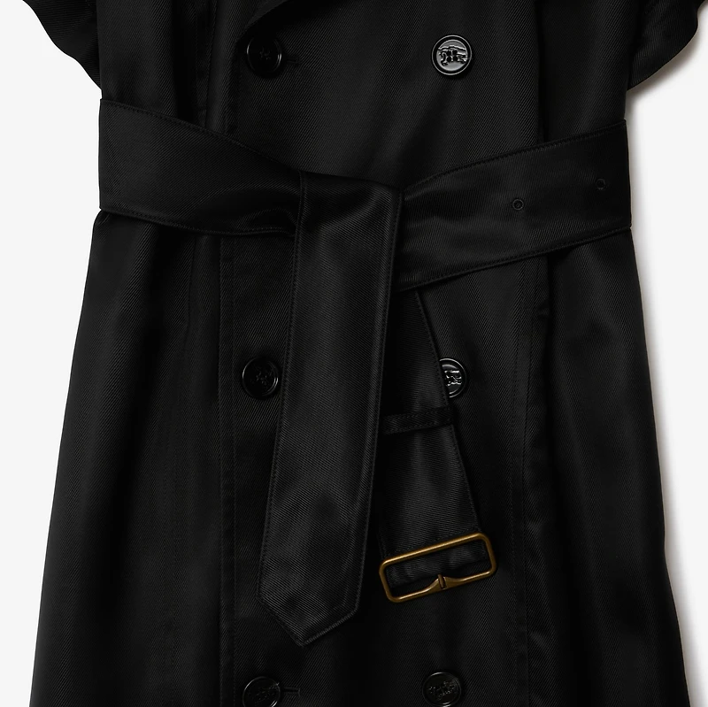 Viscose Trench Dress in Black - Women | Burberry® Official