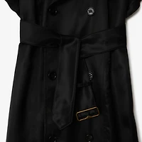 Viscose Trench Dress in Black - Women | Burberry® Official