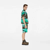 Car Cotton Poplin Shorts in Shale green - Men | Burberry® Official