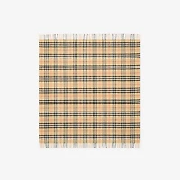 Check Wool Baby Blanket in Sand beige - Children | Burberry® Official