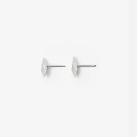 Hollow Stud Earrings in Silver - Women | Burberry® Official
