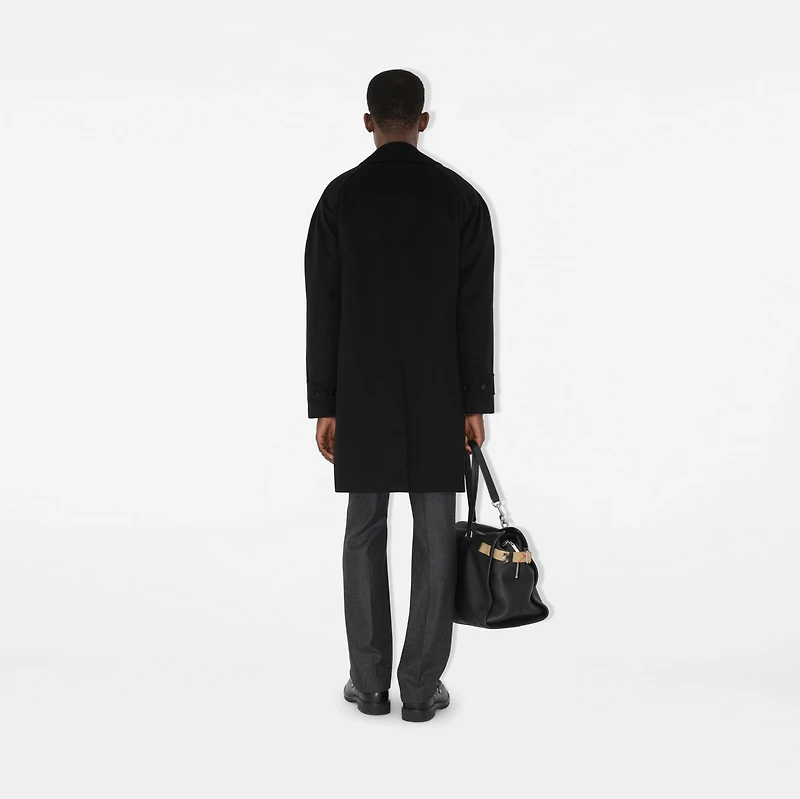 Mid-length Cashmere Car Coat in Black - Men | Burberry® Official