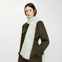 Wide Check Wool Scarf in Mint | Burberry® Official