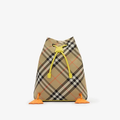 Duck Check Backpack in Sand beige - Children | Burberry® Official