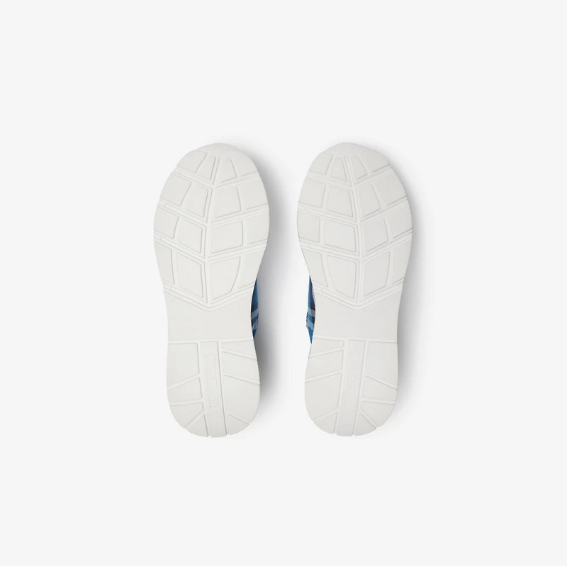 Check Sneakers in Hyacinth - Men, Nylon, Technical | Burberry® Official