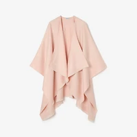 Check Wool Cashmere Cape in Compact pink | Burberry® Official