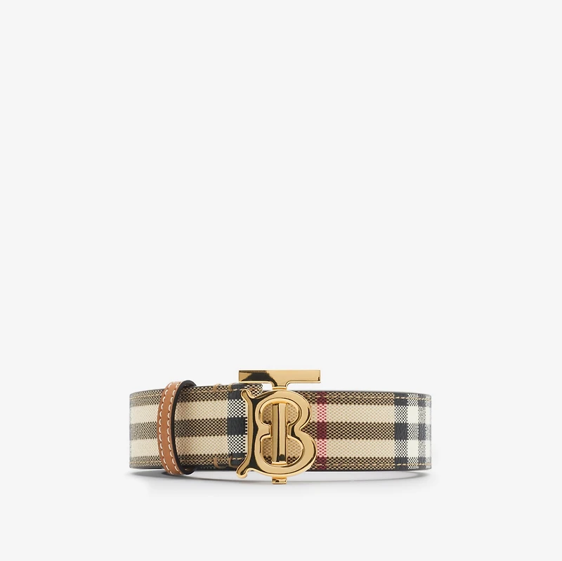 Check TB Belt in Archive beige/light gold - Women | Burberry® Official