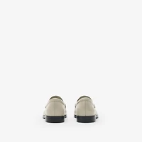 Leather Cadet Loafers in Nutmeg - Women | Burberry® Official