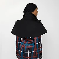 Gabardine Trench Capelet in Black | Burberry® Official