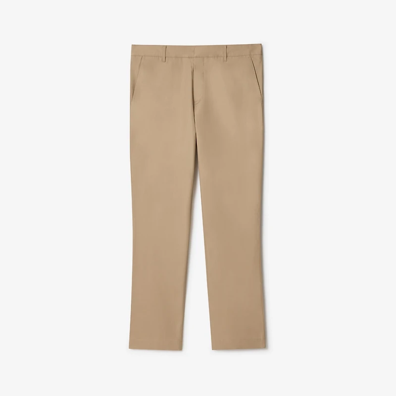 Cotton Chinos in Honey beige - Men | Burberry® Official