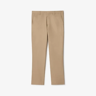 Cotton Chinos in Honey beige - Men | Burberry® Official