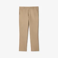 Cotton Chinos in Honey beige - Men | Burberry® Official