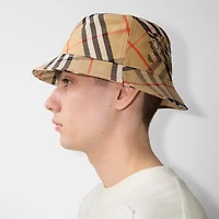 Check EKD Bucket Hat in Sand - Men | Burberry® Official