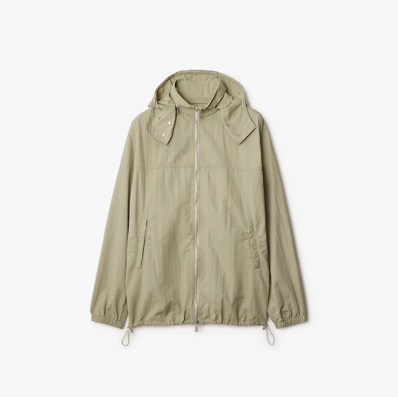 Knot Logo Nylon Jacket in Lichen - Men | Burberry® Official