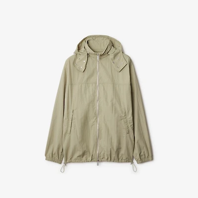 Knot Logo Nylon Jacket in Lichen - Men | Burberry® Official
